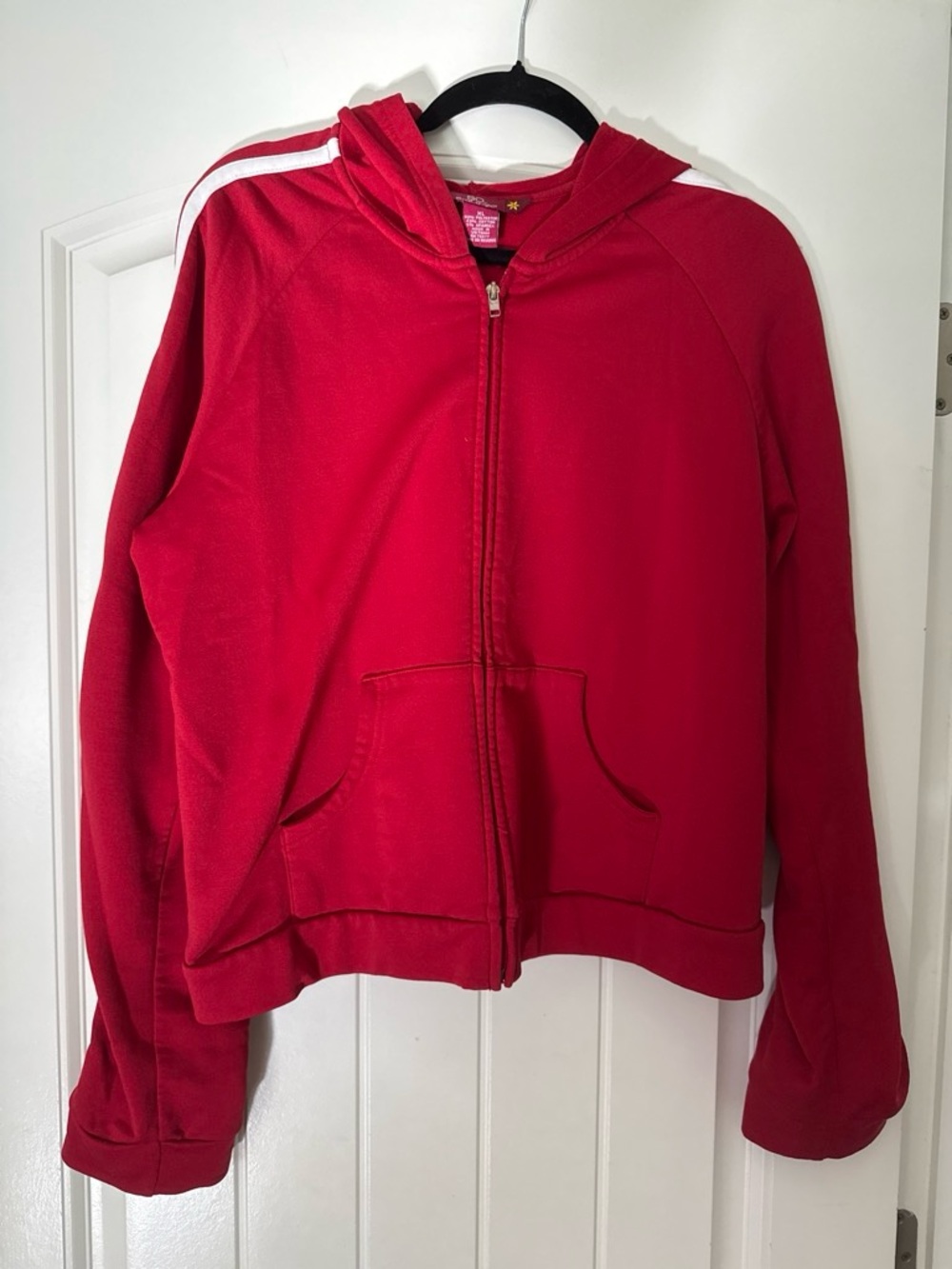 Red Zip-Up Hoodie Jacket